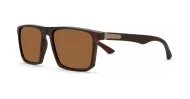 Men's polarised sunglasses with super dark lenses and metal temple detail, iPOP NZ