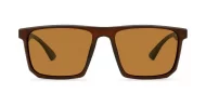 Men's polarised sunglasses with super dark lenses and metal temple detail, iPOP NZ