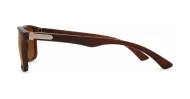 Men's polarised sunglasses with super dark lenses and metal temple detail, iPOP NZ