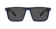 Men's polarised sunglasses with super dark lenses and metal temple detail, iPOP NZ