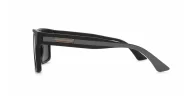Dusk polarised sunglasses with striped temples and metal inlays