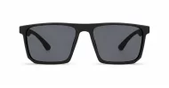 Men's polarised sunglasses with super dark lenses and metal temple detail, iPOP NZ