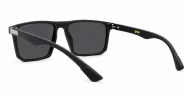 Men's polarised sunglasses with super dark lenses and metal temple detail, iPOP NZ