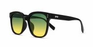 Women's large square sunglasses with silver pips, iPOP NZ