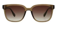 Women's large square sunglasses with silver pips, iPOP NZ