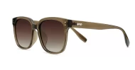 Women's large square sunglasses with silver pips, iPOP NZ