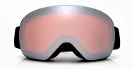 Unisex rose red UV400 snow goggles flat light NZ