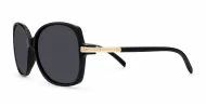 oversized round vintage sunglasses with gold frame detailing and UV400 lenses