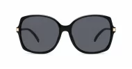 oversized round vintage sunglasses with gold frame detailing and UV400 lenses
