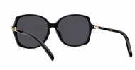 oversized round vintage sunglasses with gold frame detailing and UV400 lenses