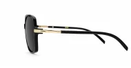 oversized round vintage sunglasses with gold frame detailing and UV400 lenses