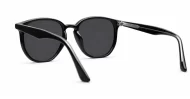 Timoti Black unisex polarised sunglasses black frames dark grey lenses