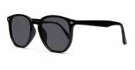 Timoti Black unisex polarised sunglasses black frames dark grey lenses