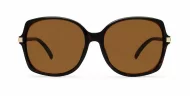 oversized round vintage sunglasses with gold frame detailing and UV400 lenses