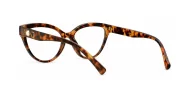 Cat-eye blue light glasses with gold-edged flower and pearl temple detail