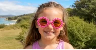 Daisy kids sunglasses with colourful flower design