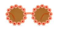 Daisy kids sunglasses with colourful flower design