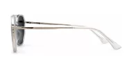 Vintage square aviator polarised sunglasses in matte black
