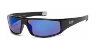 LOCS XXL 91269-Black sunglasses with mirror lenses