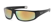 LOCS XXL 91269-Black sunglasses with mirror lenses
