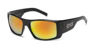 LOCS XXL 91319-Mirror sunglasses with black frame