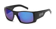LOCS XXL 91319-Mirror sunglasses with black frame