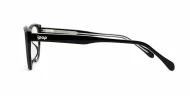 Cat-eye blue light glasses with rounded lenses and diamond temple detailing