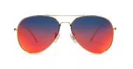 Bob Aviator polarised sunglasses with silver or gold frames and full revo mirror lenses