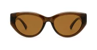 Vintage cat eye sunglasses with gold medallion temple detail