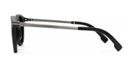 Round vintage matte sunglasses with slim metal temples