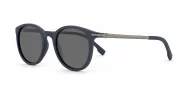 Round vintage matte sunglasses with slim metal temples
