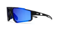 Rouge wraparound sports sunglasses with vented temples and shield lenses