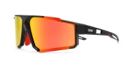 Rouge wraparound sports sunglasses with vented temples and shield lenses