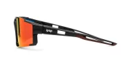Rouge wraparound sports sunglasses with vented temples and shield lenses