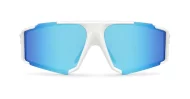 Rouge wraparound sports sunglasses with vented temples and shield lenses