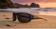 Moby men's wraparound polarised sunglasses with sculpted temples