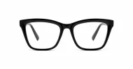 Womens blue light glasses NZ with soft square frame and gold temples