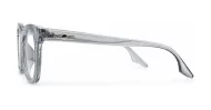 Clear lens rounded-square blue light glasses BL3973 with silver pin detailing