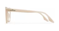 Clear lens rounded-square blue light glasses BL3973 with silver pin detailing