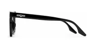 Clear lens rounded-square blue light glasses BL3973 with silver pin detailing