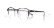gradient translucent TR90 blue light glasses BL28057 with silver temple accents