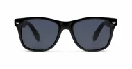 Kids classic wayfarer UV400 sunglasses in black with super dark lenses