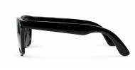Kids classic wayfarer UV400 sunglasses in black with super dark lenses