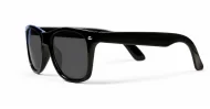 Kids classic wayfarer UV400 sunglasses in black with super dark lenses