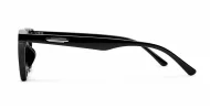 Marlowe women's square polarised sunglasses with silver temple accents