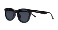 Marlowe women's square polarised sunglasses with silver temple accents