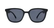 Marlowe women's square polarised sunglasses with silver temple accents