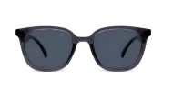Marlowe women's square polarised sunglasses with silver temple accents