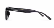 Marlowe women's square polarised sunglasses with silver temple accents