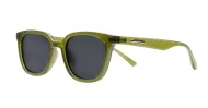 Marlowe women's square polarised sunglasses with silver temple accents